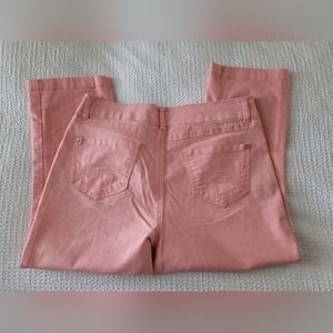 Pinkish peach crop pants